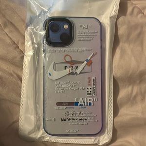 iPhone 13 off-white blue and purple ombré phone case